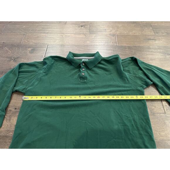 Duluth Trading Co. Mens Green Polo Shirt 1/4 Button Long Sleeve Shirt Size XL - Picture 8 of 8